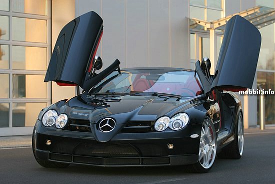 Фото Потрясающий модифицированный Brabus Mercedes McLaren SLR Roadster